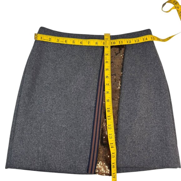 J.Crew Wool Mini Skirt Gray Fully Lined Size 2 – Classic Winter Workwear Style - Picture 6 of 6
